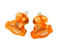 LFDTO 1 Paio Adatto for KTM Duke 790 DUKE790 2018 2019 Moto Forcellone Bobine Slider Viti Supporto Bullone 10MM CNC Accessori for Moto(Orange)