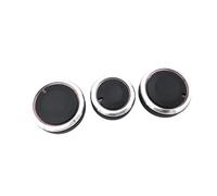 LFDTO 3 pezzi/set Manopola aria condizionata Manopola AC Manopola interruttore controllo calore Pulsante manopola Adatto for VW Polo 2002-2013 Adatto for POLO 9N 9N3 6R Car Styling