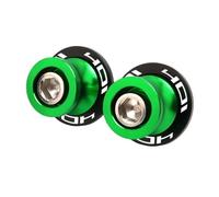 LFDTO Adatto for Husqvarna Svartpilen Vitpilen 401 Vitpilen401 2018-2024 10MM CNC Accessori for motociclette Forcellone Bobine Supporto Viti Slider(Green)