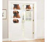 LfearTesa Cane boxer con la faccia triste, Tende oscuranti autoadesive in stile francese per camera da letto e cucina, 66 x 102 cm, 1 pannello