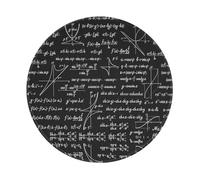 LfearTesa Modelli e calcoli matematici, tappetino per mouse rotondo da 8 pollici, tappetino per mouse con base in gomma antiscivolo impermeabile