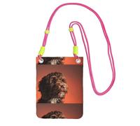 LfearTesa Piccola borsa a tracolla, porta cellulare, portamonete, borsa a tracolla, adorabile cane Cockapoo,Fucsia