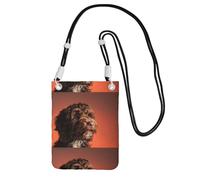 LfearTesa Piccola borsa a tracolla, porta cellulare, portamonete, borsa a tracolla, adorabile cane Cockapoo,Nero