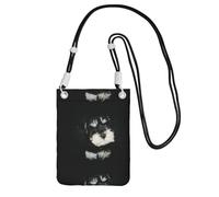 LfearTesa Piccola borsa a tracolla, porta cellulare, portamonete, borsa a tracolla, cucciolo di Schnauzer nano,Nero