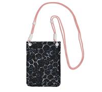 LfearTesa Piccola borsa a tracolla, porta cellulare, portamonete, borsa a tracolla, simboli chimici della chimica,Rosa
