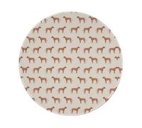 LfearTesa Tappetino per mouse rotondo da 8 pollici, con base in gomma antiscivolo impermeabile, a forma di cane Rhodesian Ridgeback