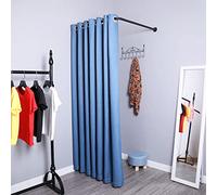 LFFH Camerino, Spogliatoio A L per Protezione della Privacy Negozio di Abbigliamento Vestiario Camerino per Tende per Centri Commerciali (Color : Navy Blue, Size : 100x100cm)