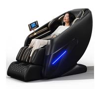 LFFTBK Poltrona Massaggiante 2026, Poltrona Reclinabile SL-Track Shiatsu, Poltrona Relax Premium Per La Casa(Noir)