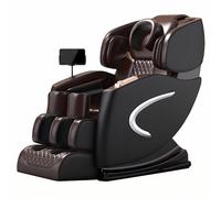LFFTBK Poltrona Massaggiante 3D Corpo Completo con Zero Gravity, Scansione IA, Massaggio ad Aria 360°, Riscaldamento, Altoparlanti Bluetooth, Schermo Touch LCD, Senza Montaggio(Bruin)