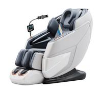 LFFTBK Poltrona Massaggiante 4D Per Tutto Il Corpo Con Terapia Del Calore E Massaggio Pneumatico, Poltrona Reclinabile Per Uso Domestico(White)