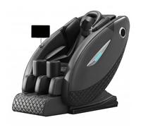 LFFTBK Poltrona Massaggiante 4D Professionale, Scansione IA a Pressione, Binario SL Zero Gravità, Massaggio Oculare Esclusivo, Salvaspazio, Già Montata, Bluetooth(Noir)