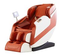 LFFTBK Poltrona Massaggiante Con Funzione Di Massaggio Digitopressione Su Tutto Il Corpo E Riscaldamento, Dotata Di Otto Impostazioni Di Reclinazione E Porta USB.(Orange)