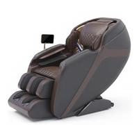 LFFTBK Poltrona Massaggiante Full Body Zero Gravity con Binario SL Schermo LCD Touch e Calore Avvolgente per Relax Casa e Ufficio(Bruin)