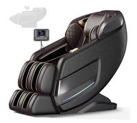 LFFTBK Poltrona Massaggiante Intelligente 4D Con SL-Track E Airbag Per Tutto Il Corpo Per Il Relax A Casa E In Ufficio(Bruin)