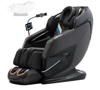 LFFTBK Poltrona Massaggiante Per Tutto Il Corpo, Caratterizzata Da Un Design Salvaspazio, Funzionamento Semplice E Funzionalità Di Terapia Del Calore,(Noir)