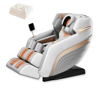 LFFTBK Poltrona Massaggiante Per Tutto Il Corpo Con Tecnologia SL-track, Funzioni Di Stretching Thailandese E Terapia Del Calore Per Uso Domestico In Pelle PU