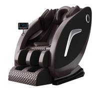 LFFTBK Poltrona Massaggiante Per Tutto Il Corpo Con Terapia Del Calore Per La Schiena E Massaggio Plantare Con Rulli, Adatta Per L'uso Domestico E In Ufficio.(Bruin)