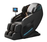 LFFTBK Poltrona Massaggiante Per Tutto Il Corpo Con Terapia Termica Lombare E Rulli Per I Piedi, Caratterizzata Da Un Design Salvaspazio Adatto Al Soggiorno.(Noir)