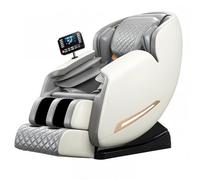 LFFTBK Poltrona Massaggiante Professionale Zero-G, Binario SL 4.0 Intelligente, Massaggio Corpo Completo con Stretching Thai, Schermo LCD, Calore, Bluetooth, Airbag, Nessun Montaggio(White)