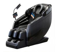 LFFTBK Poltrona Massaggiante Professionale Zero Gravity, Binario SL, 60 Airbags, Scansione, Riscaldamento & Bluetooth, Design Salvaspazio, Già Montata(Noir)