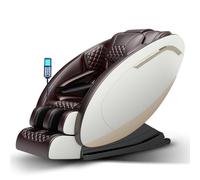 LFFTBK Sedia da massaggio 4D, Airbag per tutto il corpo, inginocchiamento della guida SL Funzione di riscaldamento Selezione multimodale Divano(White)