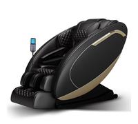 LFFTBK Sedia da massaggio 4D, Airbag per tutto il corpo, inginocchiamento della guida SL Funzione di riscaldamento Selezione multimodale Divano(Noir)