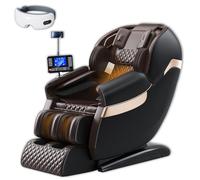 LFFTBK Sedia da Massaggio A Gravità Zero. Binario SL Con Riscaldamento Ad Airbag Per Tutto Il Corpo Reclinatore Ergonomico Può Essere Usata Come Regalo Per l'ufficio di Casa(Noir)
