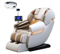 LFFTBK Sedia da Massaggio A Gravità Zero. Binario SL Con Riscaldamento Ad Airbag Per Tutto Il Corpo Reclinatore Ergonomico Può Essere Usata Come Regalo Per l'ufficio di Casa(White)