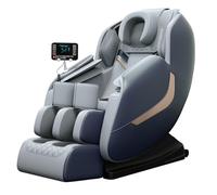 LFFTBK Sedia da Massaggio Per Tutto Il Corpo,Gravità Zero Con Binari SL e Riscaldamento Yoga Stretch Intensità Regolabile Adatta All'uso Familiare GH-A19(Gray)