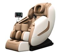 LFFTBK Sedia da Massaggio Per Tutto Il Corpo,Gravità Zero Con Binari SL e Riscaldamento Yoga Stretch Intensità Regolabile Adatta All'uso Familiare GH-A19(White)