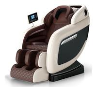 LFFTBK Sedia da massaggio per tutto il corpo, SL Track Intelligent Hot Pad Recliner per anziani(White)