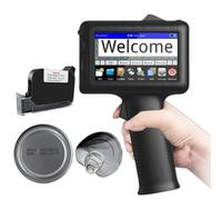 LFfwynog Codificatore a getto d'inchiostro mobile da 4,3 pollici Stampante portatile a getto d'inchiostro portatile da 4,3 pollici con cartuccia d'inchiostro ad asciugatura rapida,Machine+Cartridge