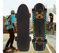 LFfwynog Skateboard Maple con Telecomando Wireless, 4 velocità, frenata fluida, capacità di carico di 150 kg, autonomia di 16 miglia, Design con Maniglia per Un Facile Trasporto StyleF