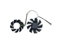 LFGOZSD 2 Pezzi/Set GA72S2U GA82S2H 0,32 A 4 Pin Ventola di Raffreddamento per ZOTAC per Gaming per GeForce GTX 1660 Super 1660Ti Doppia Ventola ZT-T16620F-10L(Black 2-Fan GA)