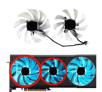 LFGOZSD Fai da Te per POWERCOLOR per Radeon RX 6700 XT 12GB per Ventola di Ricambio per Scheda Grafica Hellhound(Middle Left Fan)