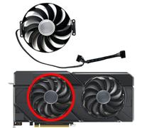 LFGOZSD per ASUS per Radeon RX7700XT 7800XT 7900 Dual OC Ventola di Ricambio per Scheda Grafica(Left Fan)