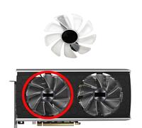 LFGOZSD per Sapphire per Radeon RX5500XT 5600XT 5700 5700XT Nitro+Pulse Ventola di Ricambio FS10015M12D(Left Fan blueLED)