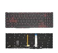 LFGOZSD Tastiera retroilluminata PT-BR Brasile Spagnolo per Acer per Predator per Helios PH315-55 PH317-56 per Nitro 5 (2022) AN515-58 57 46 AN517-52 53(US Red Word Light)