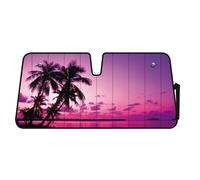 LFGQ Scudo Termico Per Parabrezza - 68X147 Cm - Palm Beach Sunset