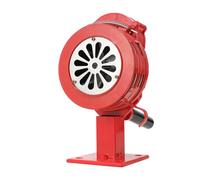 Lfhelper Sirena manuale da 110 ± 2 db, corpo in alluminio, sirena di allarme a manovella, sirena di emergenza autoprotezione, corno di sirena di sirena per industria, edilizia, fabbriche con base
