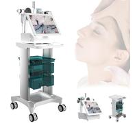 LFHWHKJ Analizzatore di capelli for diagnosi della pelle con display da 20", macchina for l'analisi del cuoio capelluto con carrello, microscopio(B)