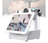 LFHWHKJ Analizzatore di capelli for diagnosi della pelle con display da 20", macchina for l'analisi del cuoio capelluto con carrello, microscopio(A)