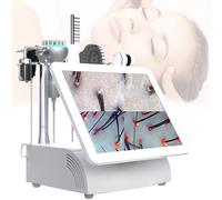 LFHWHKJ Analizzatore di capelli for diagnosi della pelle con display da 20", microscopio for il rilevamento dei follicoli piliferi del cuoio capelluto con carrello(A)