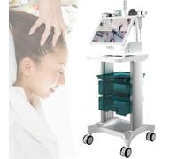 LFHWHKJ Analizzatore for capelli e diagnosi della pelle da 20" con carrello, macchina for l'analisi del cuoio capelluto, microscopio con telecamera(B)