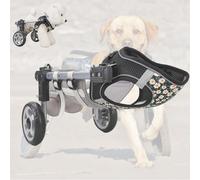 LFHWHKJ Carrozzina for cani regolabile for zampe posteriori, carrelli for cani con ruote da 2/4 ruote for arti posteriori di animali domestici, leggera, ausili for la mobilità for camminare con arti p