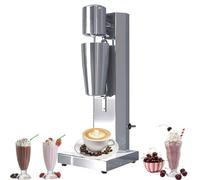 LFHWHKJ Macchina for frullati, frullatore elettrico in acciaio inox for tè al latte a testa singola/doppia, frullatore for cocktail a 3 velocità da 180 W, frullatore for bevande da 18000 giri/min for