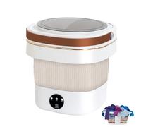 LFHWHKJ Mini lavatrice pieghevole portatile con batteria ricaricabile, piccola lavatrice for bucato, disidratabile, riponibile, tre impostazioni di tempo for casa, dormitorio, appartamento, camper, vi