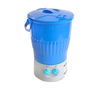 LFHWHKJ Mini lavatrice portatile, piccola lavatrice semiautomatica con timer rotativo, riponibile, cestelli separati for casa, dormitorio, appartamento, camper, viaggi, esterno(Blue)