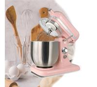 LFHWHKJ Questa impastatrice elettrica multifunzionale è un'impastatrice verticale cinque in uno con testa inclinabile, adatta per impastare, preparare torte e sbattere le uova.(Pink)