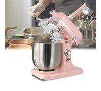 LFHWHKJ Questo mixer da cucina multifunzionale è un mixer verticale professionale con testa inclinabile, adatto per preparare pane, torte, sbattere le uova e tritare la carne.(Pink)